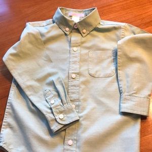Janie and Jack toddler dress shirt. T3 Green.